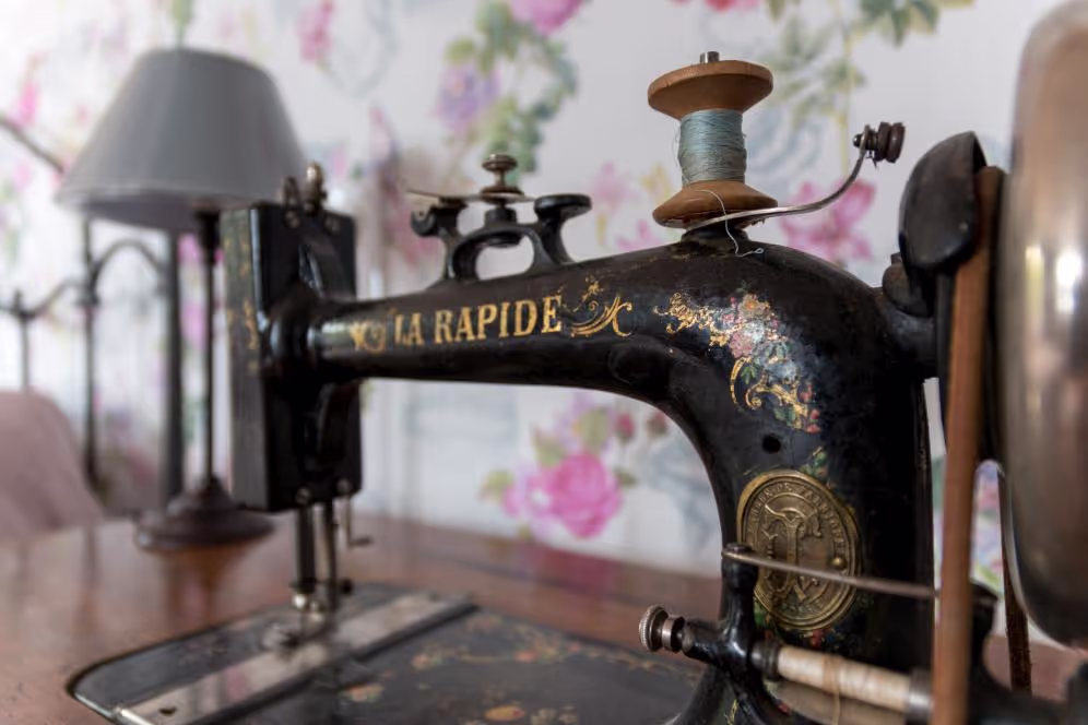 Photo de la machine à coudre
